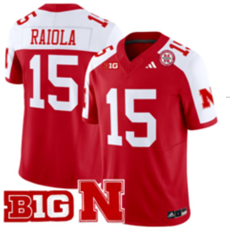 Men Norte Dame Fighting Irish #15 Raiola Red Nike 2025 NCAA Jersey 001->ncaa teams->NCAA Jersey